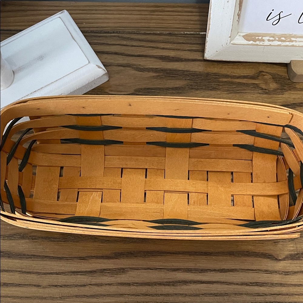 Longaberger Heartland Collection Hand woven muffin basket with fabric liner and - Picture 5 of 11